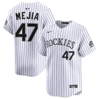 Juan Mejia Men's Nike White Colorado Rockies Home Limited Custom Jersey