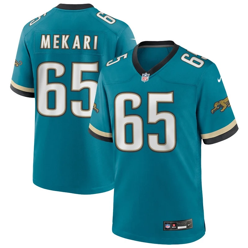 Patrick Mekari Men's Nike Teal Jacksonville Jaguars Prowler Throwback Custom Game Jersey