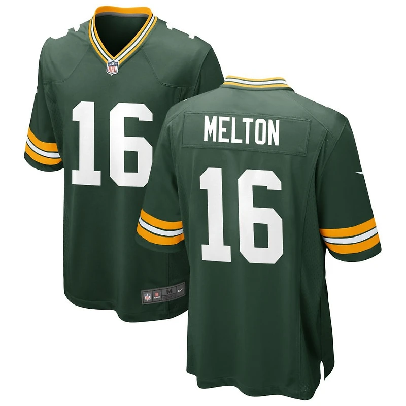 Bo Melton Men's Nike Green Green Bay Packers Custom Game Jersey