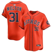 Jacob Melton Men's Nike Orange Houston Astros Alternate Limited Custom Jersey