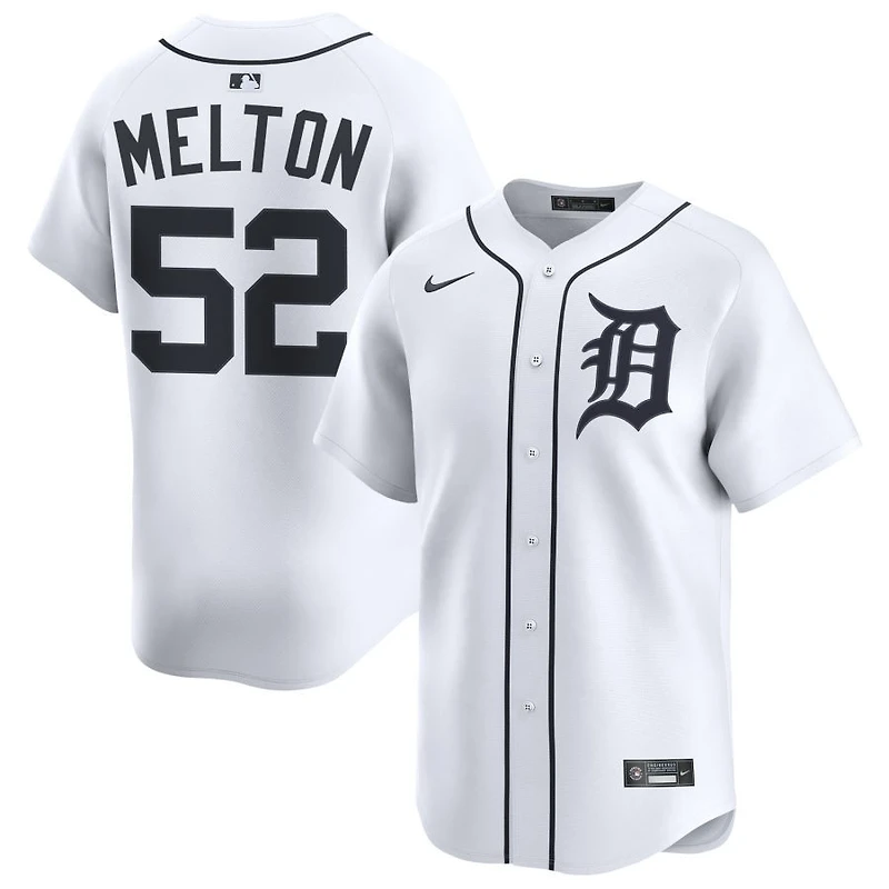 Troy Melton Men's Nike White Detroit Tigers Home Limited Custom Jersey