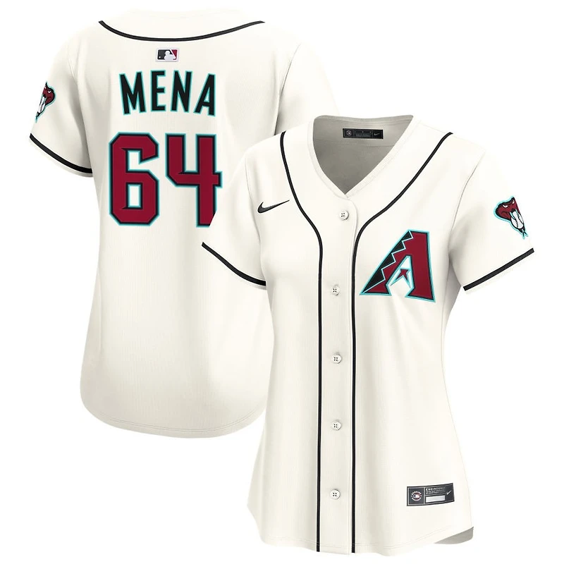 Cristian Mena Women's Nike Cream Arizona Diamondbacks Home Limited Custom Jersey