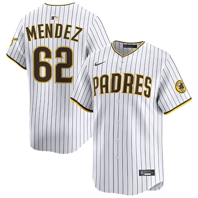 Miguel Mendez Men's Nike White San Diego Padres Home Limited Custom Jersey