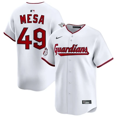 Jose Mesa Men's Nike White Cleveland Guardians Home Limited Pick-A-Player Retired Roster Jersey
