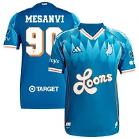Loic Mesanvi Men's adidas Blue Minnesota United FC 2025 Third Authentic Custom Jersey