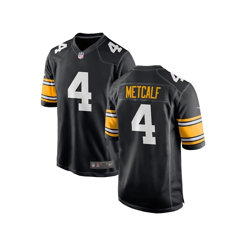 DK Metcalf Youth Nike Black Pittsburgh Steelers Alternate Custom Game Jersey