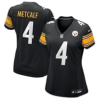 DK Metcalf Women's Nike Black Pittsburgh Steelers Custom Game Jersey