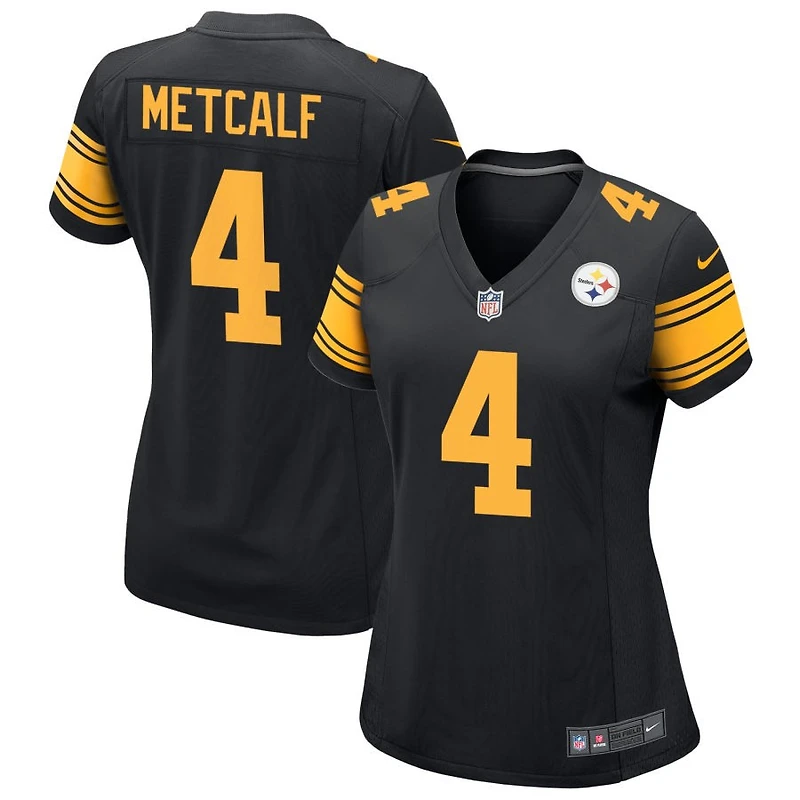 DK Metcalf Women's Nike  Black Pittsburgh Steelers Alternate Custom Game Jersey