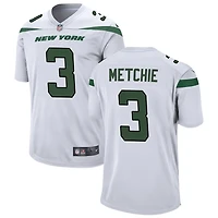 John Metchie Men's Nike White New York Jets Custom Game Jersey