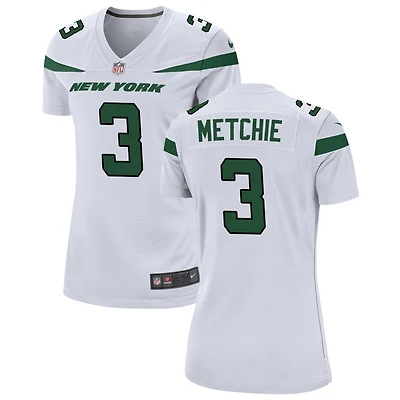 John Metchie Women's Nike White New York Jets Custom Game Jersey