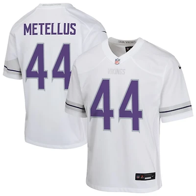 Joshua Metellus Youth Nike White Minnesota Vikings Alternate Custom Game Jersey