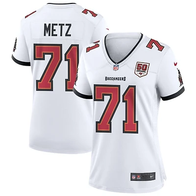 Lorenz Metz Women's Nike White Tampa Bay Buccaneers 50th Season Custom Game Jersey