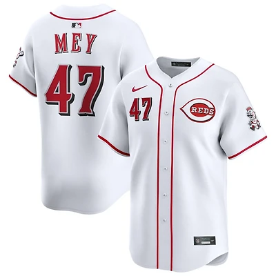Luis Mey Men's Nike White Cincinnati Reds Home Limited Custom Jersey