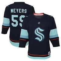 Ben Meyers Youth Navy Seattle Kraken Home Replica Custom Jersey