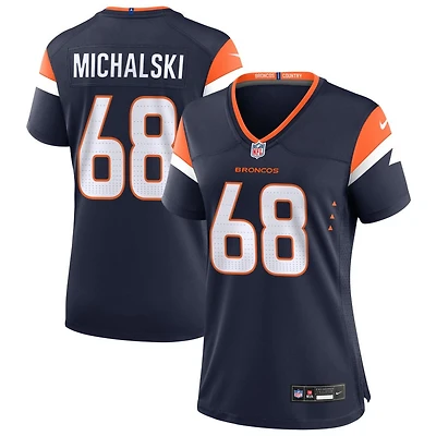 Joe Michalski Women's Nike  Navy Denver Broncos Alternate Mile High Collection Custom Game Jersey
