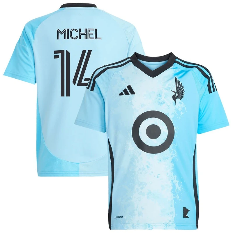 Kenyel Michel Youth adidas  Blue Minnesota United FC 2025 CONVERGENCE Replica Custom Jersey