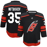 Amir Miftakhov Youth  Black Carolina Hurricanes Home Replica Custom Jersey