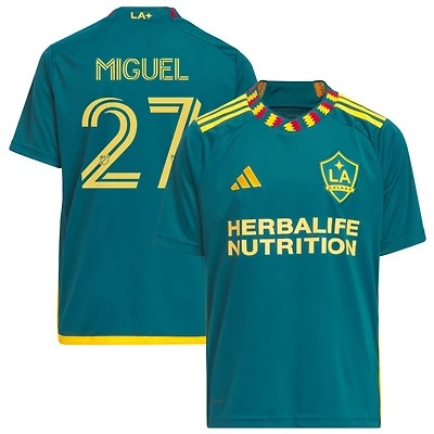 Miguel Miguel Youth adidas Green LA Galaxy 2023 LA Kit Replica Custom Jersey