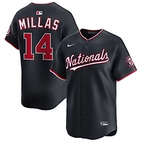 Drew Millas Men's Nike Navy Washington Nationals Alternate Limited Custom Jersey