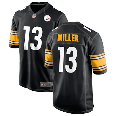 Scotty Miller Men's Nike Black Pittsburgh Steelers Custom Game Jersey