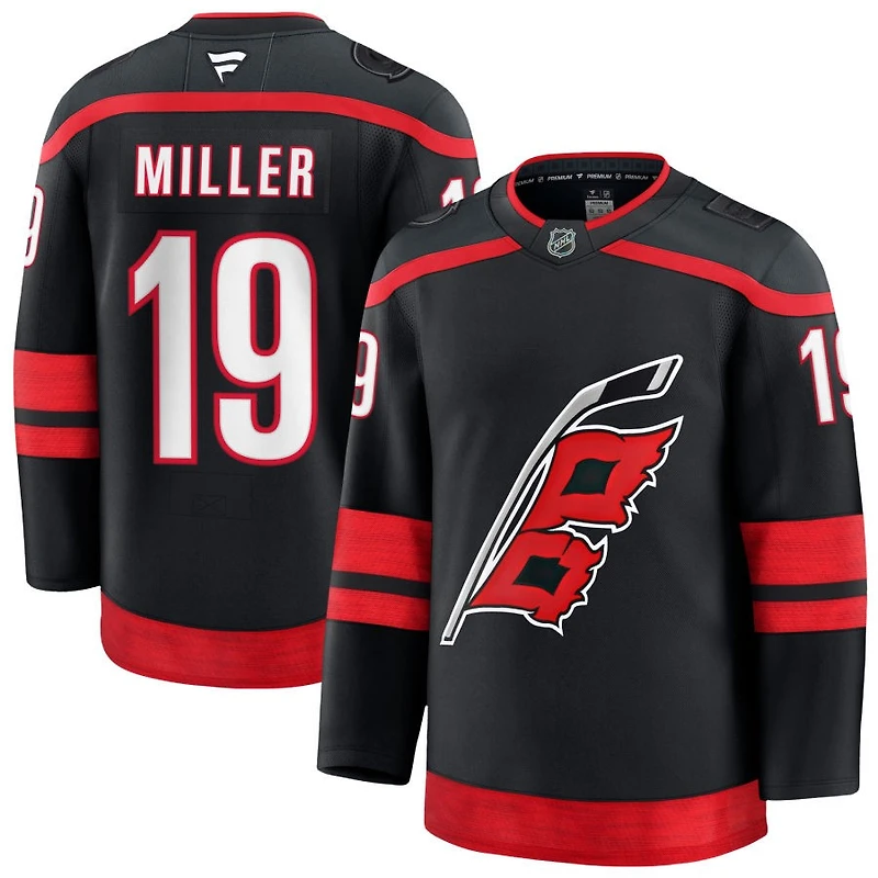 K'Andre Miller Men's Fanatics Black Carolina Hurricanes Home Premium Custom Jersey