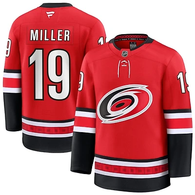 K'Andre Miller Men's Fanatics Red Carolina Hurricanes Alternate Premium Custom Jersey