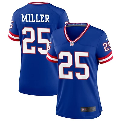 Dante Miller Women's Nike Royal New York Giants Classic Custom Game Jersey