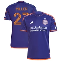 Reese Miller Men's adidas  Purple Houston Dynamo FC 2024 Still Holdin' Authentic Custom Jersey