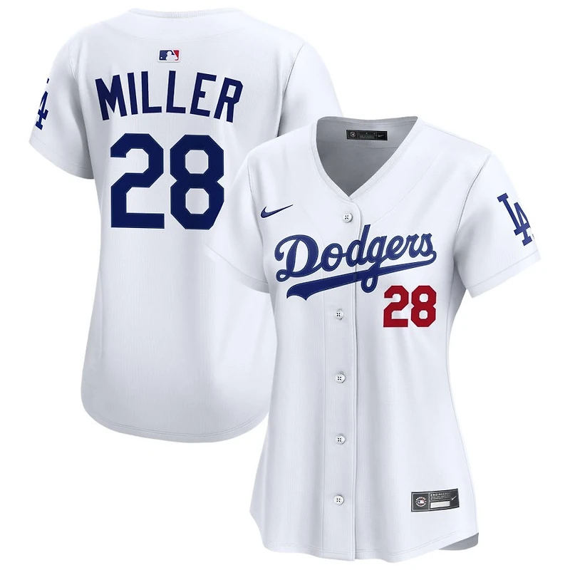 Bobby Miller Women's Nike  White Los Angeles Dodgers Home Limited Custom Jersey