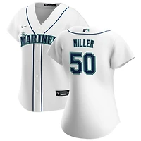 Bryce Miller Women's Nike White Seattle Mariners Home Replica Custom Jersey