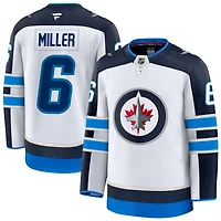 Colin Miller Men's Fanatics White Winnipeg Jets Away Premium Custom Jersey