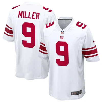 Ryan Miller Men's Nike White New York Giants Custom Game Jersey