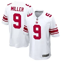 Ryan Miller Men's Nike White New York Giants Custom Game Jersey