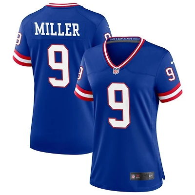 Ryan Miller Women's Nike Royal New York Giants Classic Custom Game Jersey