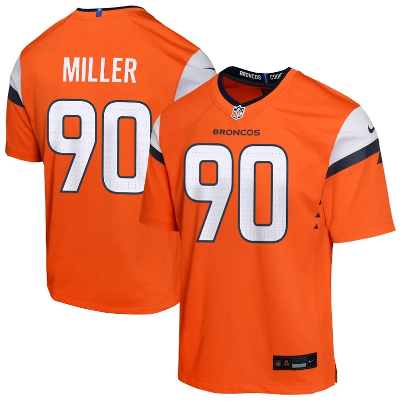 Jordan Miller Youth Nike  Orange Denver Broncos Mile High Collection Custom Game Jersey