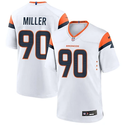 Jordan Miller Men's Nike  White Denver Broncos Mile High Collection Custom Game Jersey