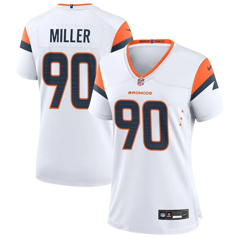 Jordan Miller Women's Nike White Denver Broncos Mile High Collection Custom Game Jersey