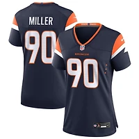 Jordan Miller Women's Nike  Navy Denver Broncos Alternate Mile High Collection Custom Game Jersey