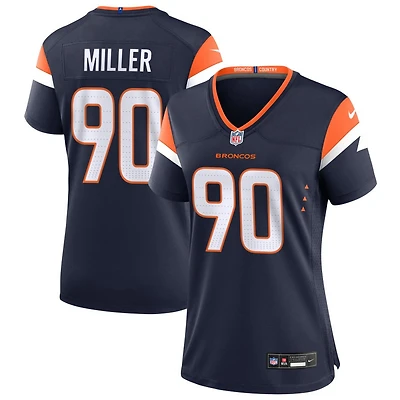 Jordan Miller Women's Nike  Navy Denver Broncos Alternate Mile High Collection Custom Game Jersey