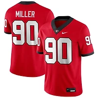 Drew Miller Men's Nike Red Georgia Bulldogs NIL Pick-A-Player Game Jersey