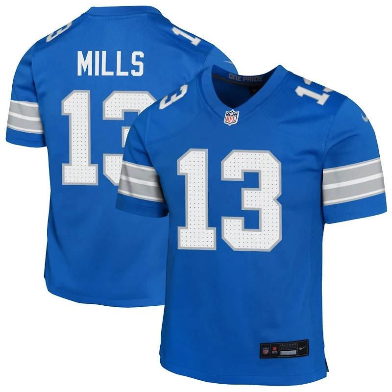 Jalen Mills Youth Nike Blue Detroit Lions Custom Game Jersey