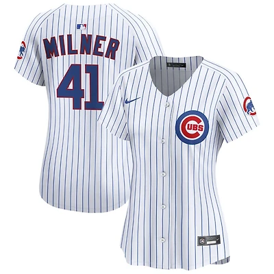 Hoby Milner Women's Nike White Chicago Cubs Home Limited Custom Jersey