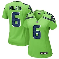 Jalen Milroe Women's Nike Neon Green Seattle Seahawks Alternate Custom Game Jersey