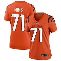 Amarius Mims Women's Nike Orange Cincinnati Bengals Alternate Game Custom Jersey