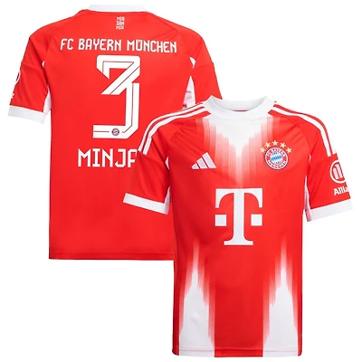 Kim Minjae Youth adidas Red Bayern Munich 2025/26 Home Replica Custom Jersey