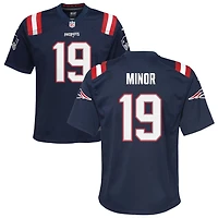 Kobee Minor Youth Nike Navy New England Patriots Custom Game Jersey