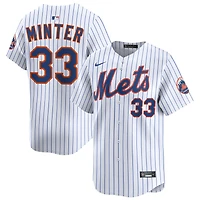 A.J. Minter Men's Nike White New York Mets Home Limited Custom Jersey