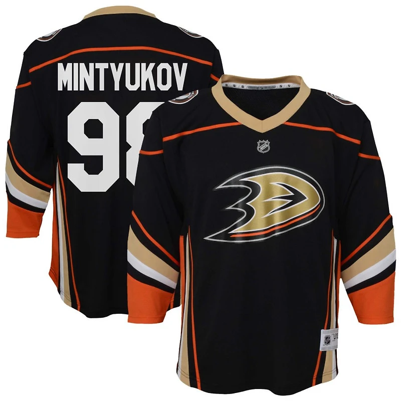 Pavel Mintyukov Youth  Black Anaheim Ducks Home Replica Custom Jersey