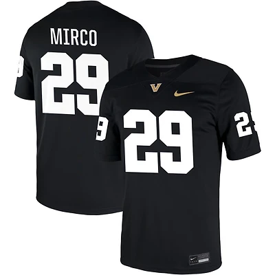 Jesse Mirco Men's Nike Black Vanderbilt Commodores NIL Pick-A-Player Game Jersey