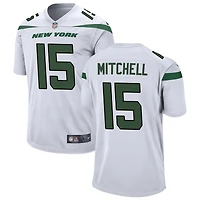 Adonai Mitchell Men's Nike White New York Jets Custom Game Jersey